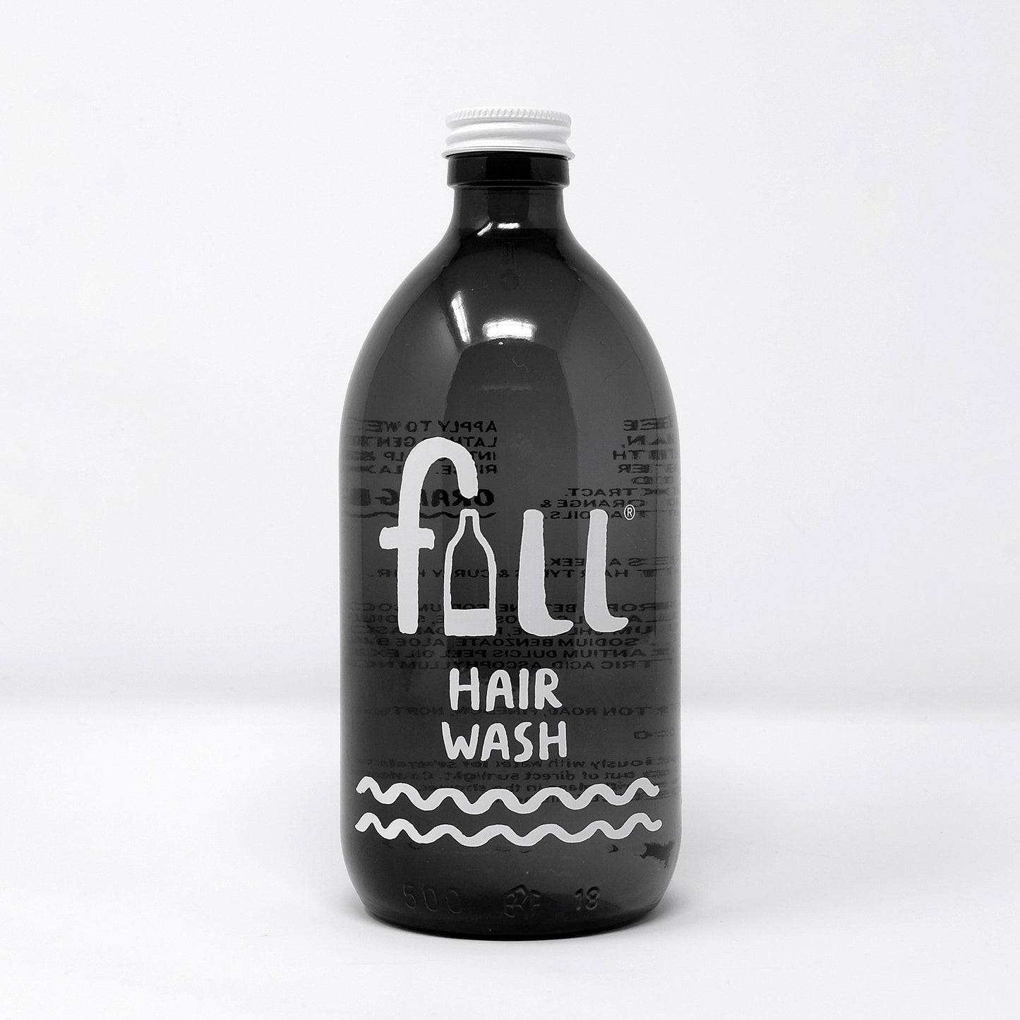 fill Hair Wash in Glass Bottle