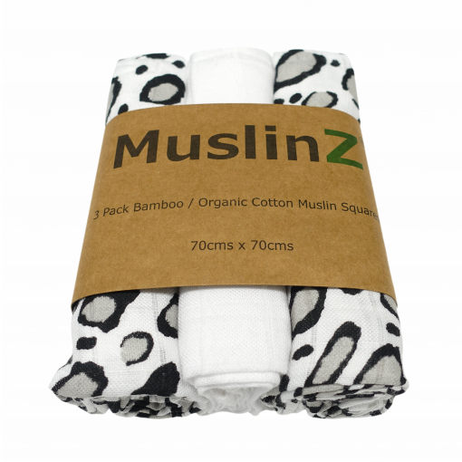 CLEARANCE MuslinZ Luxury Muslin Squares Bamboo/Organic Cotton - Pack