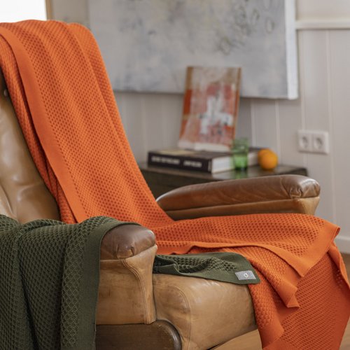 Disana Organic Merino Knitted Baby Blanket - Honeycomb