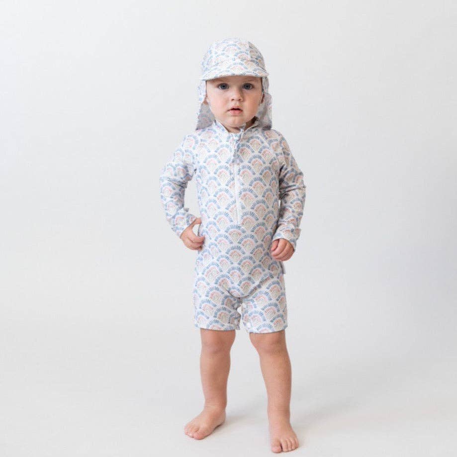 Bare & Boho Swim Onesie - Scallops